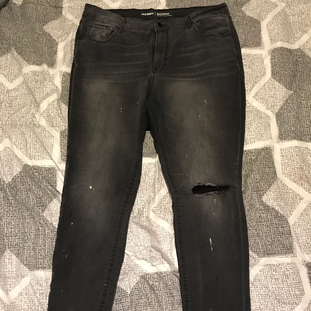 Mid-rise Bleach Splattered Skinny Jeans